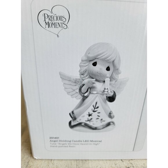 Precious Moments angel holding candle LED music Angels We Have Heard on High - Picture 3 of 7